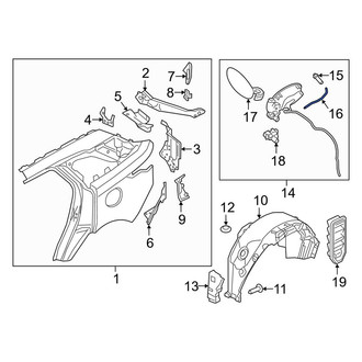Land Rover OE - Fuel Filler Door Pin