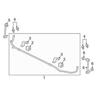 Land Rover OE - Rear Suspension - Stabilizer Bar & Components