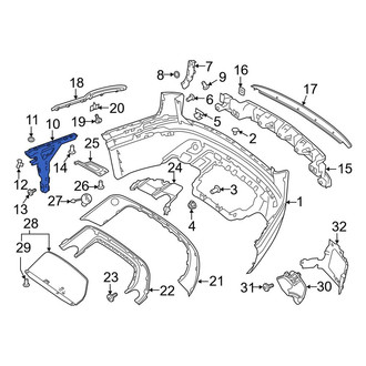 Land Rover OE - Rear Right Bumper Guide