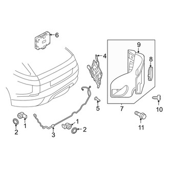 Land Rover OE - Rear Bumper - Electrical Components
