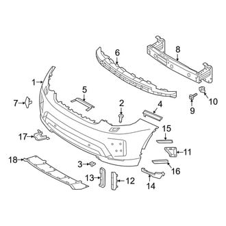 Land Rover OE - Front Bumper & Grille - Bumper & Components (With Dynamic Design Package)