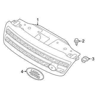 Land Rover OE - Front Bumper & Grille - Grille & Components (With Dynamic Design Package)
