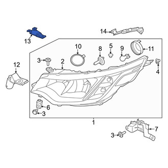 Land Rover OE - Left Upper Inner Headlight Bracket