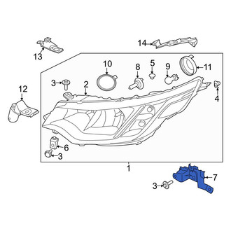 Land Rover OE - Left Outer Headlight Bracket