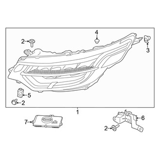Land Rover OE - Front Lamps - Headlamp Components (LED)