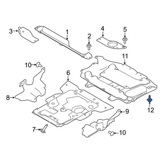 Land Rover OE - Powertrain Skid Plate Bolt