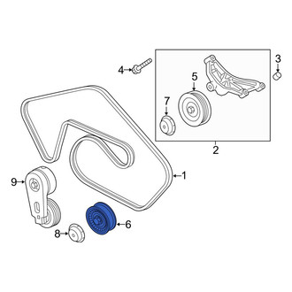 Land Rover OE - Accessory Drive Belt Idler Pulley