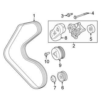 Land Rover OE - Cooling - Belts & Pulleys (Secondary), (Gas)