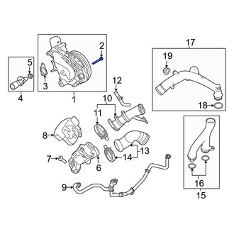 Land Rover OE - Cooling System Crossover Line Bolt