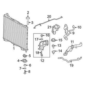 Land Rover OE - Cooling - Radiator & Components (Main, W/O Transmission Warming), (Diesel)