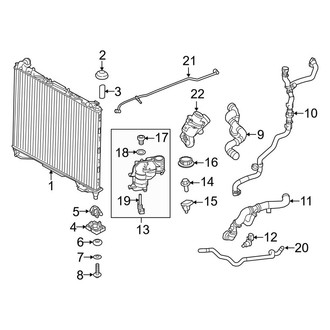 Land Rover OE - Cooling - Radiator & Components (Main, With Transmission Warming), (Diesel)