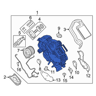 Land Rover OE - Rear HVAC Unit Case Assembly