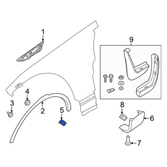 Land Rover OE - Wheel Arch Molding Clip