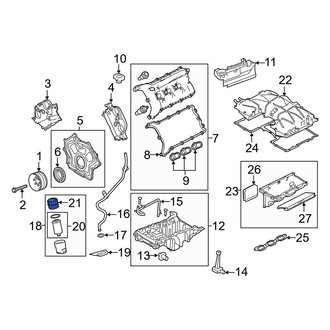 Land Rover OE - Engine Oil Filter Housing Cover