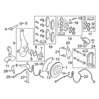 Land Rover OE - Front Suspension - Brake Components