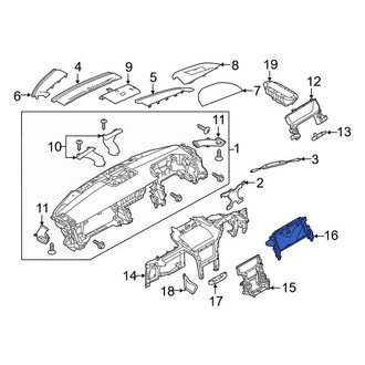 Land Rover OE - Instrument Panel Storage Compartment