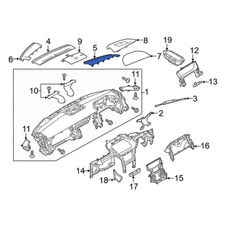 Land Rover OE - Right Dashboard Air Vent Trim