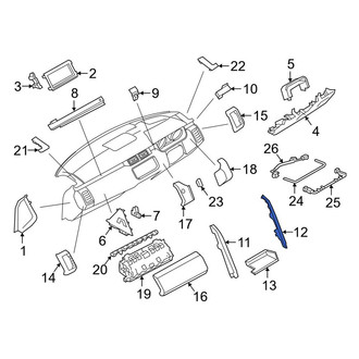 Land Rover OE - Center Left Instrument Panel Molding