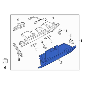 Land Rover OE - Front Lower Glove Box Door
