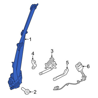 Land Rover OE - Front Left Seat Belt Lap and Shoulder Belt