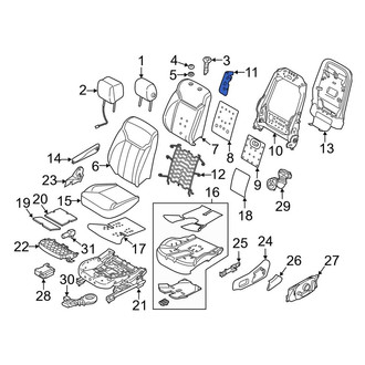 Land Rover OE - Left Seat Back Frame Bracket