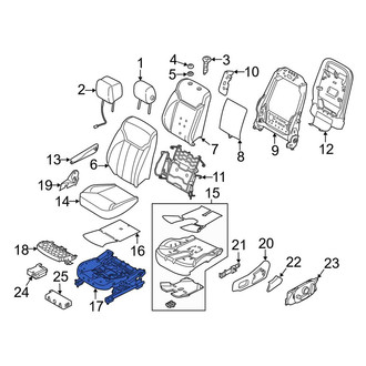 Land Rover OE - Center Left Seat Frame