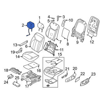 Land Rover OE - Front Left Headrest
