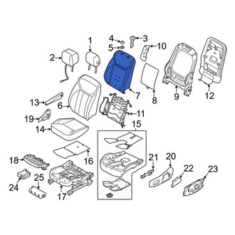 Land Rover OE - Front Left Seat Back Cushion