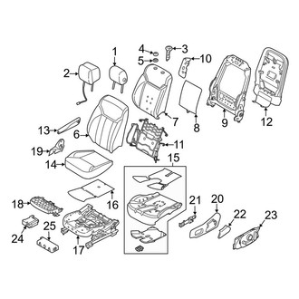 Land Rover OE - Seats & Tracks - Driver Seat Components (W/O Climate Seats)