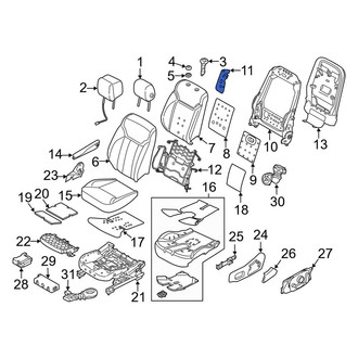 Land Rover OE - Right Seat Back Frame Bracket