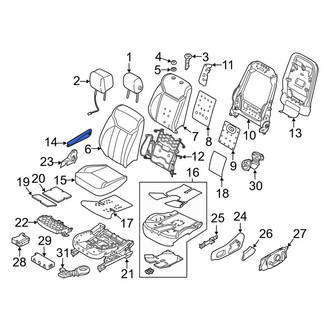 Land Rover OE - Front Left Seat Armrest