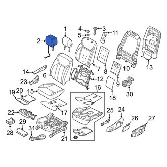 Land Rover OE - Front Left Headrest