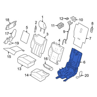Land Rover OE - Center Right Seat Frame