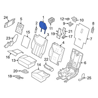 Land Rover OE - Center Right Headrest
