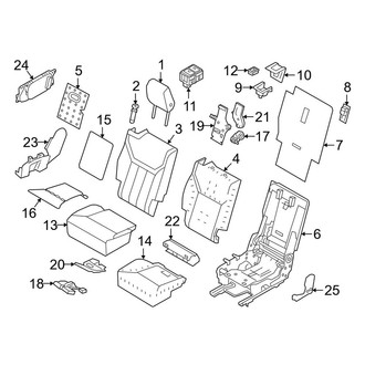 Land Rover OE - Seats & Tracks - Second Row Seats (40% Side, With Climate Seats)