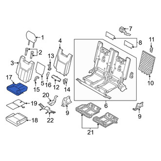 Land Rover OE - Front Left Seat Cover