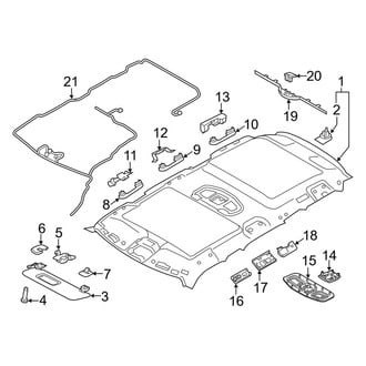 Land Rover OE - Roof - Interior Trim (W/O Power Glass Sunroof)