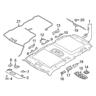 Land Rover OE - Roof - Interior Trim (With Power Glass Sunroof)