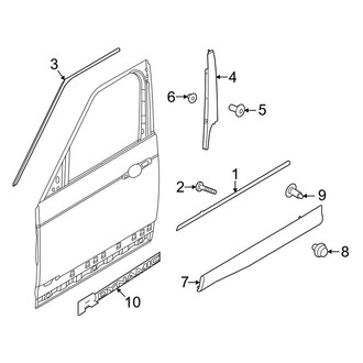 Land Rover OE - Front Door - Exterior Trim