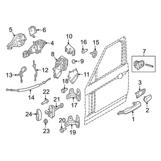 Land Rover OE - Front Door - Lock & Hardware