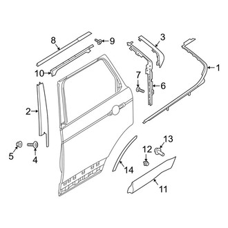 Land Rover OE - Rear Door - Exterior Trim