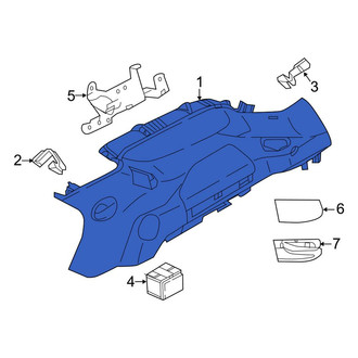 Land Rover OE - Rear Left Upper Interior Quarter Panel Trim Panel