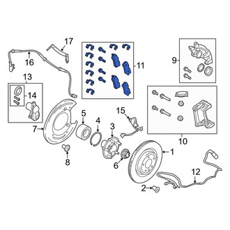 Land Rover OE - Rear Disc Brake Pad Set