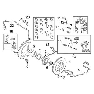Land Rover OE - Rear Suspension - Brake Components (19" Brakes)