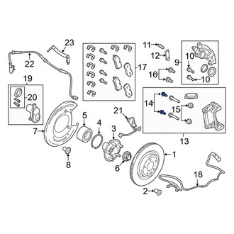 Land Rover OE - Disc Brake Caliper Anchor Plate Bolt