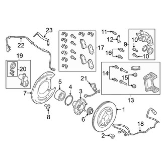 Land Rover OE - Rear Suspension - Brake Components (20" Brakes)