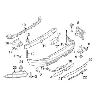 Land Rover OE - Rear Bumper - Bumper & Components