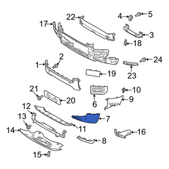 Land Rover OE - Rear Right Bumper Trim