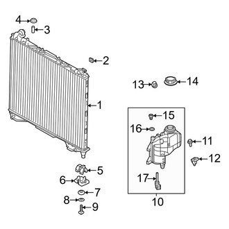 Land Rover OE - Cooling - Radiator & Components (Primary), (5.0L)