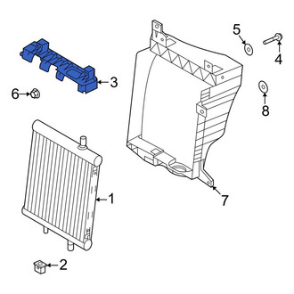 Land Rover OE - Front Left Upper Radiator Support Air Deflector